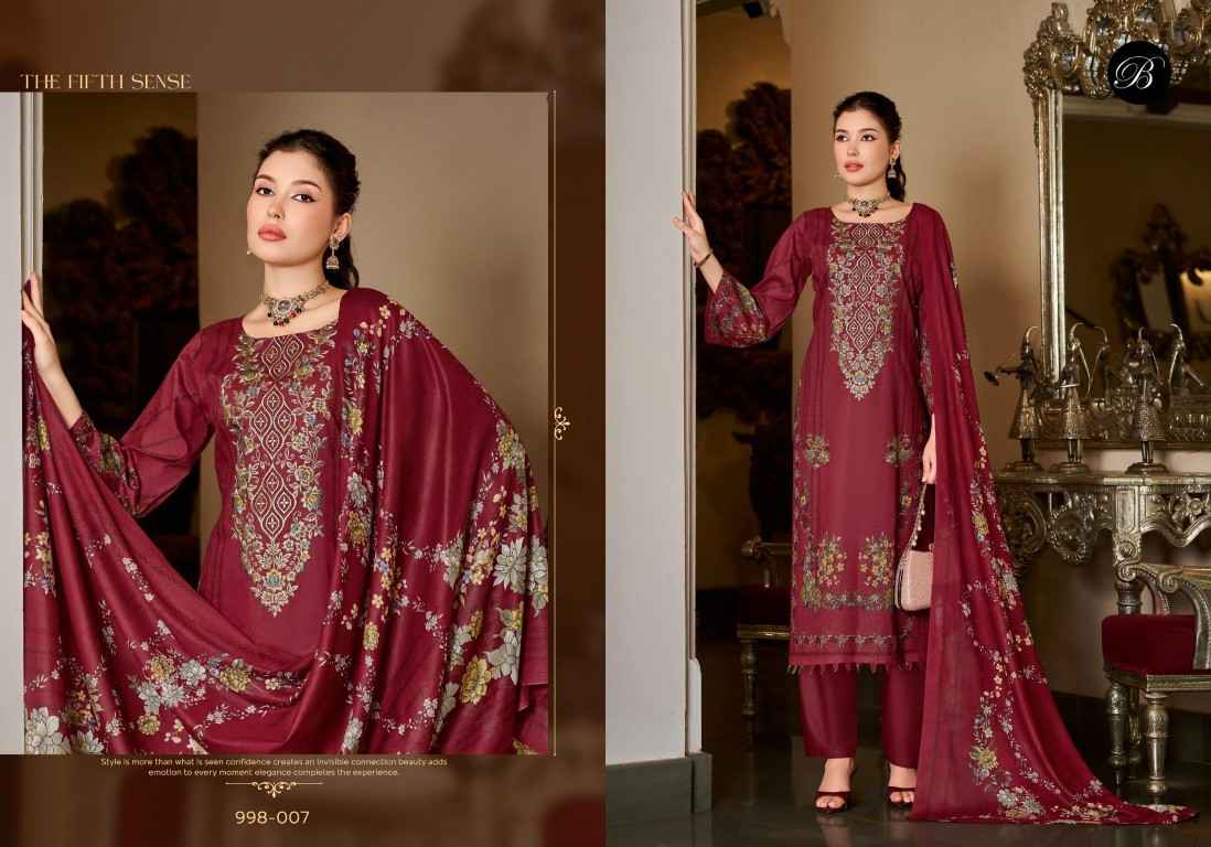 BELLIZA NAIRA VOL-155 PURE COTTON EMBROIDERY DRESS MATERIAL