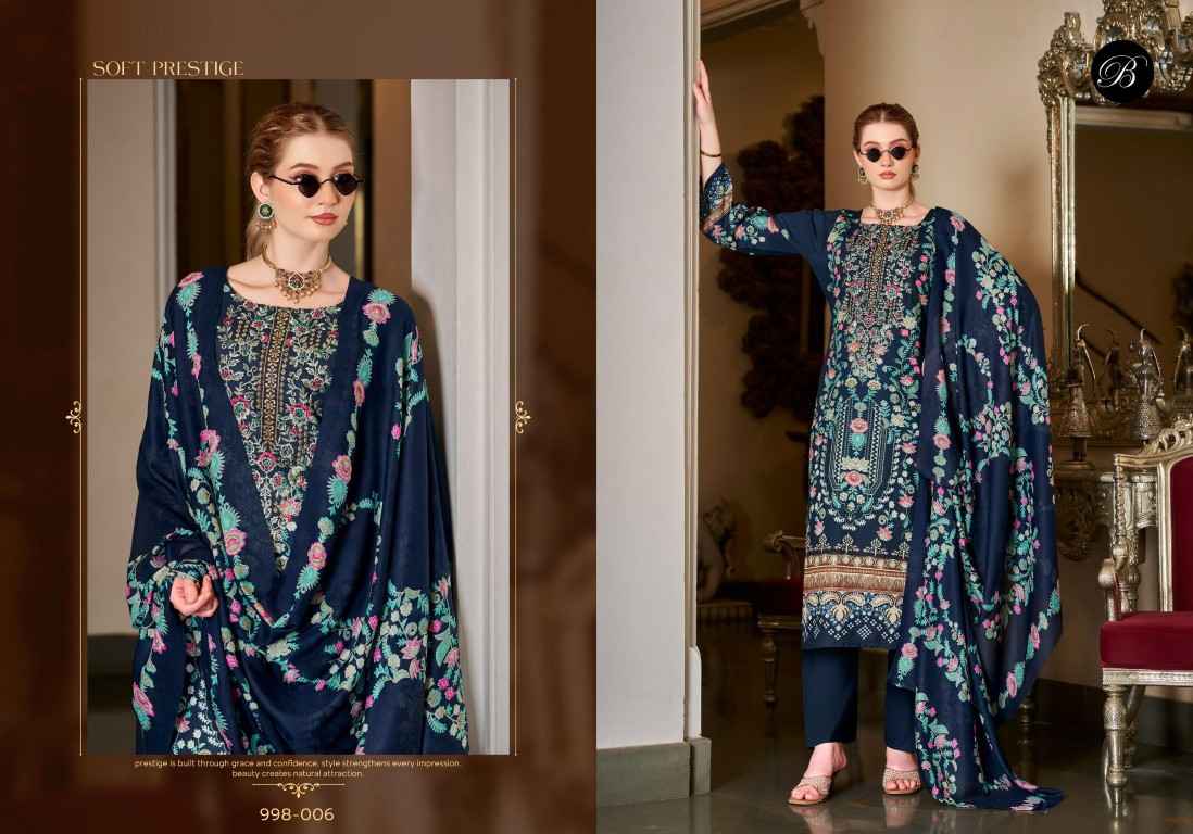 BELLIZA NAIRA VOL-155 PURE COTTON EMBROIDERY DRESS MATERIAL