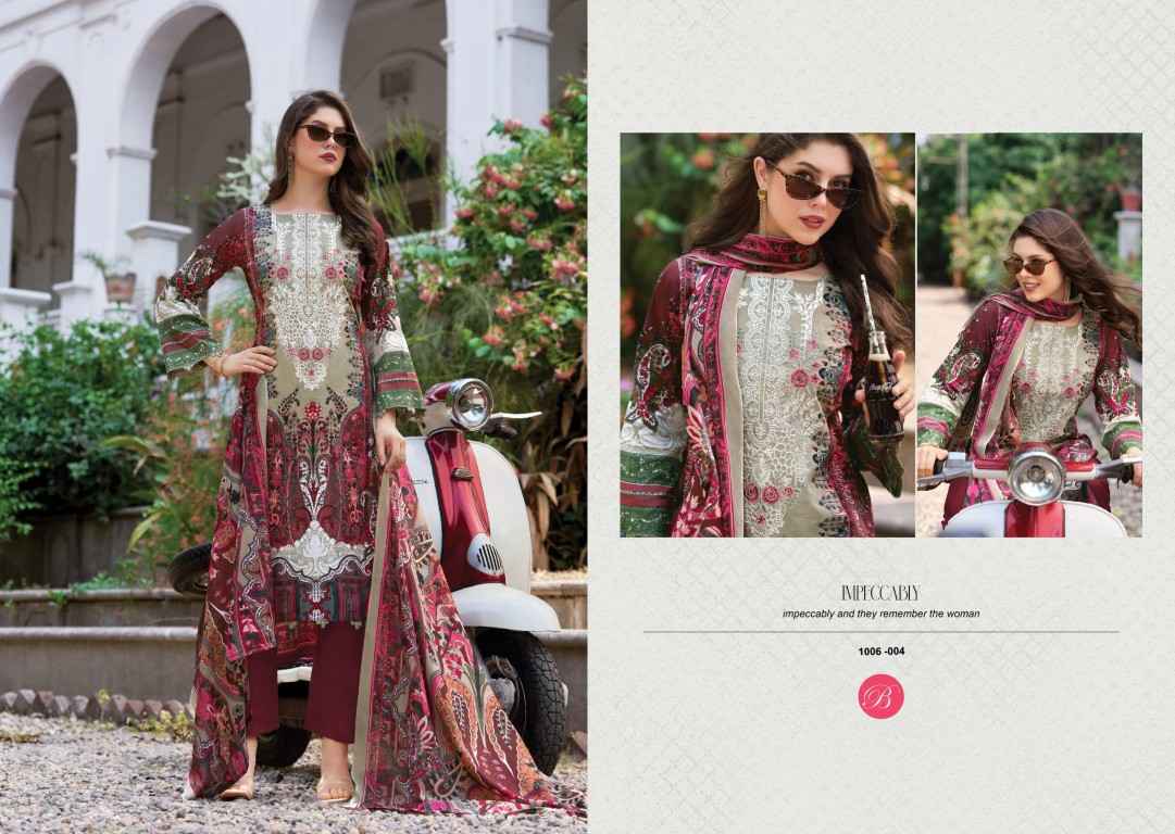 BELLIZA NAIRA VOL-156 PURE COTTON EMBROIDERY DRESS MATERIAL