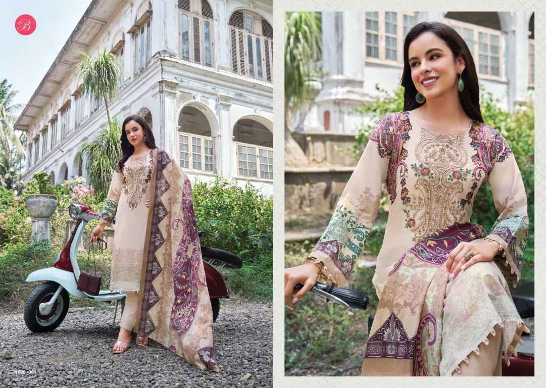 BELLIZA NAIRA VOL-156 PURE COTTON EMBROIDERY DRESS MATERIAL