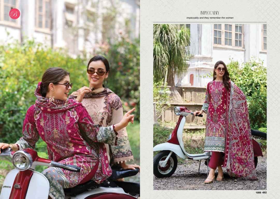 BELLIZA NAIRA VOL-156 PURE COTTON EMBROIDERY DRESS MATERIAL
