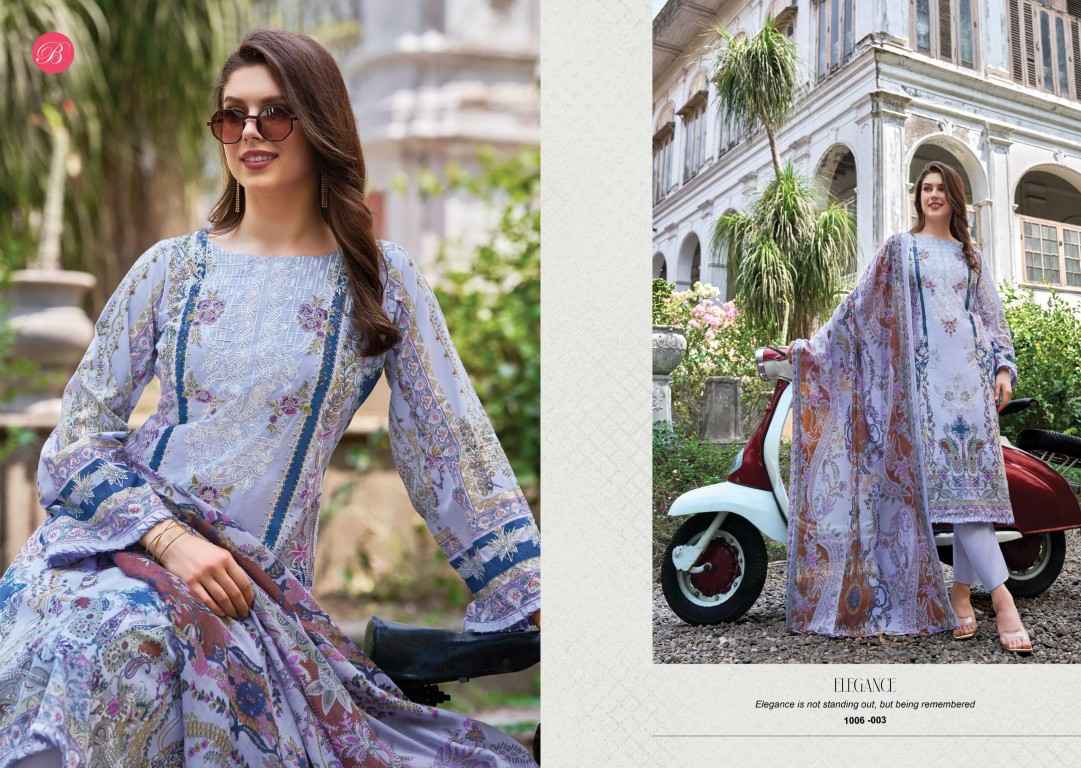 BELLIZA NAIRA VOL-156 PURE COTTON EMBROIDERY DRESS MATERIAL