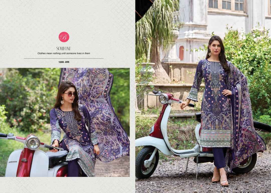 BELLIZA NAIRA VOL-156 PURE COTTON EMBROIDERY DRESS MATERIAL