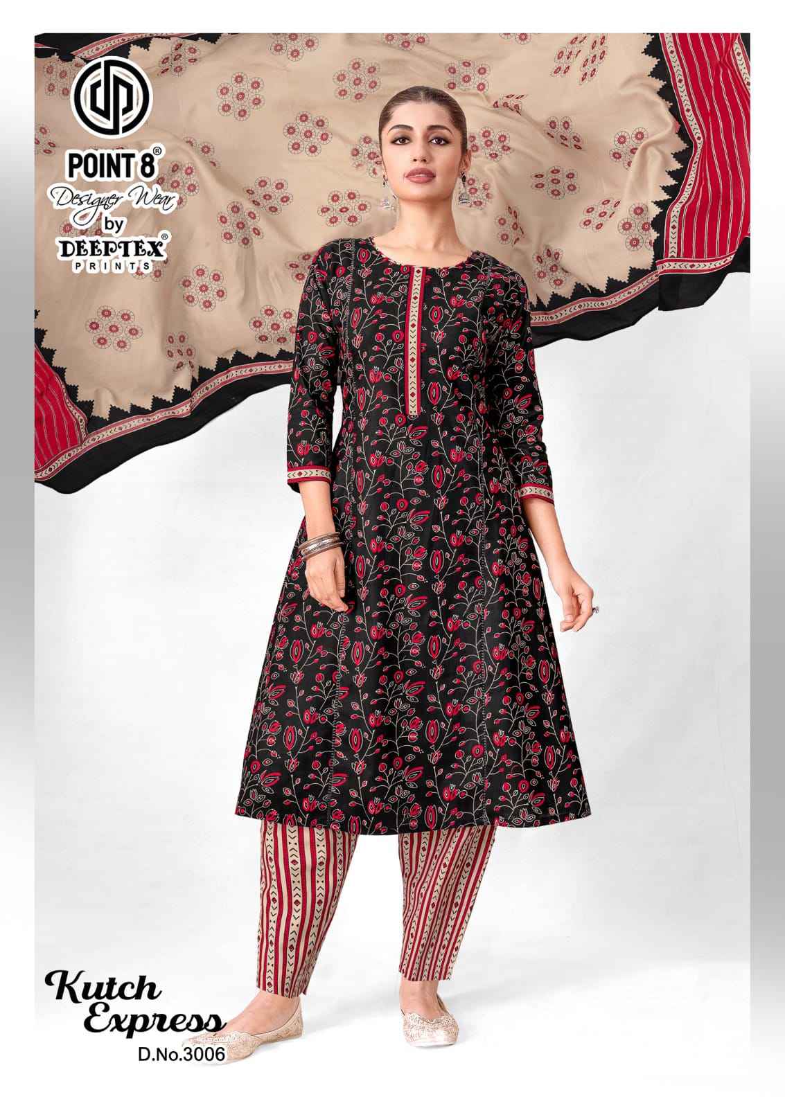 DEEPTEX KUTCH EXPRESS VOL-3 PURE COTTON A-LINE READYMADE SUIT