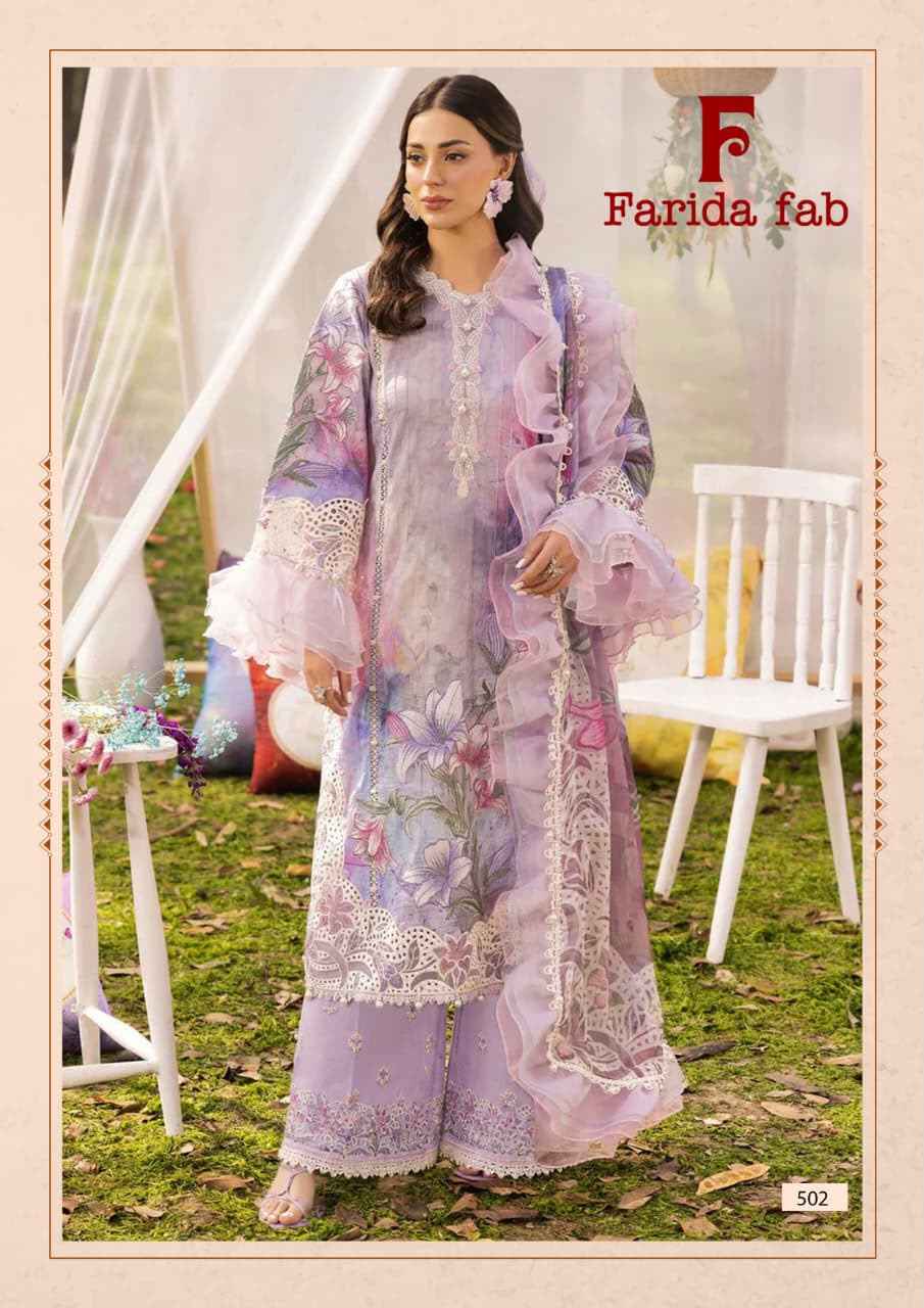FARIDA FAB ELAAF VOL-5 COTTON PRINTED DRESS MATERIAL 