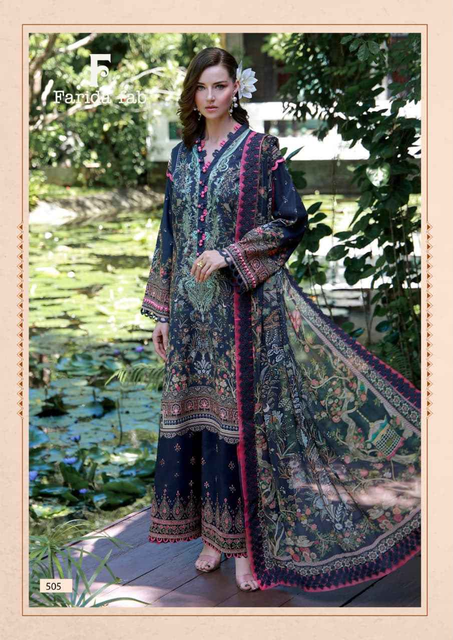 FARIDA FAB ELAAF VOL-5 COTTON PRINTED DRESS MATERIAL 