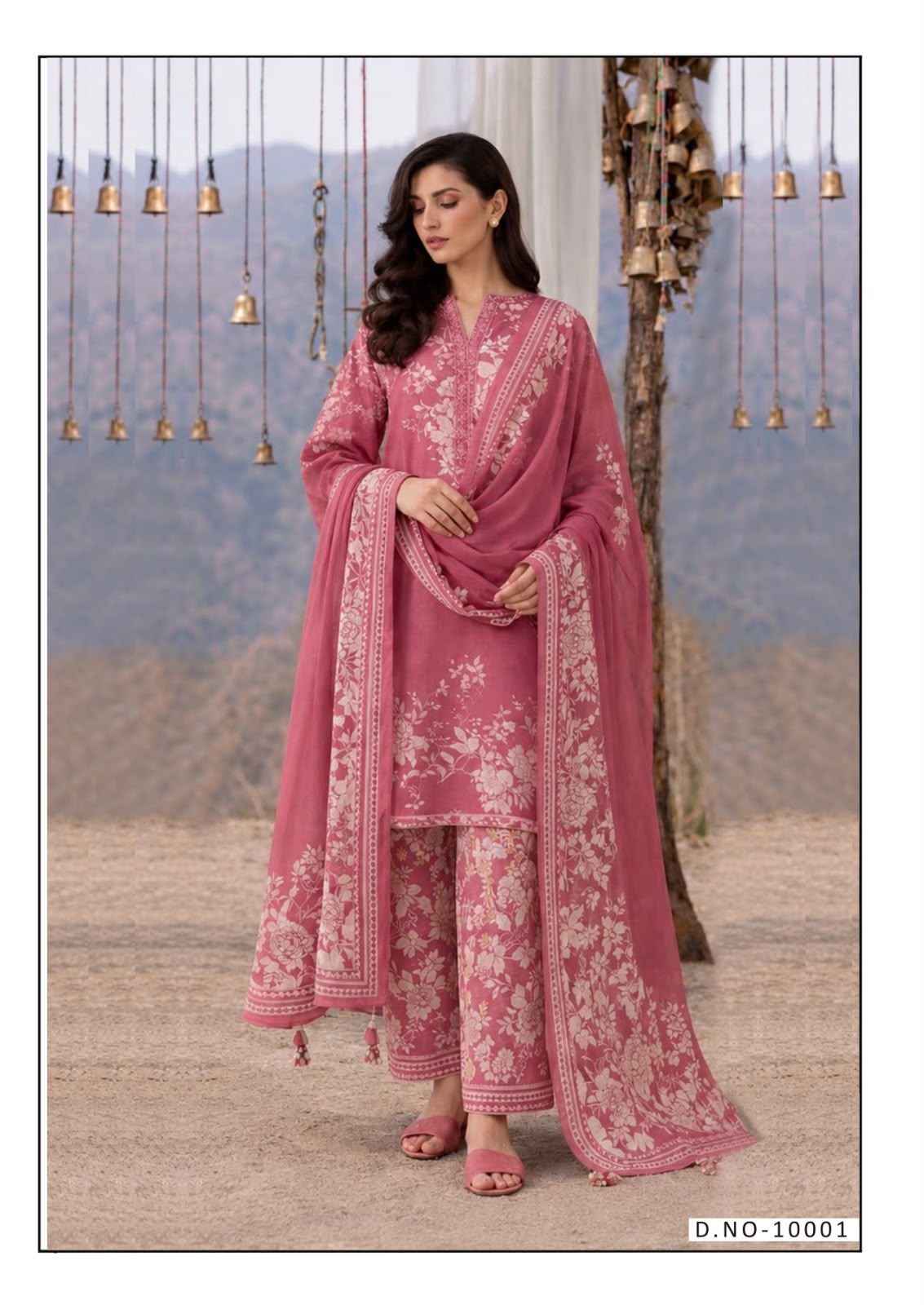 HALA RAMSHA VOL-10 HEAVY COTTON PRINTED DRESS MATERIAL 