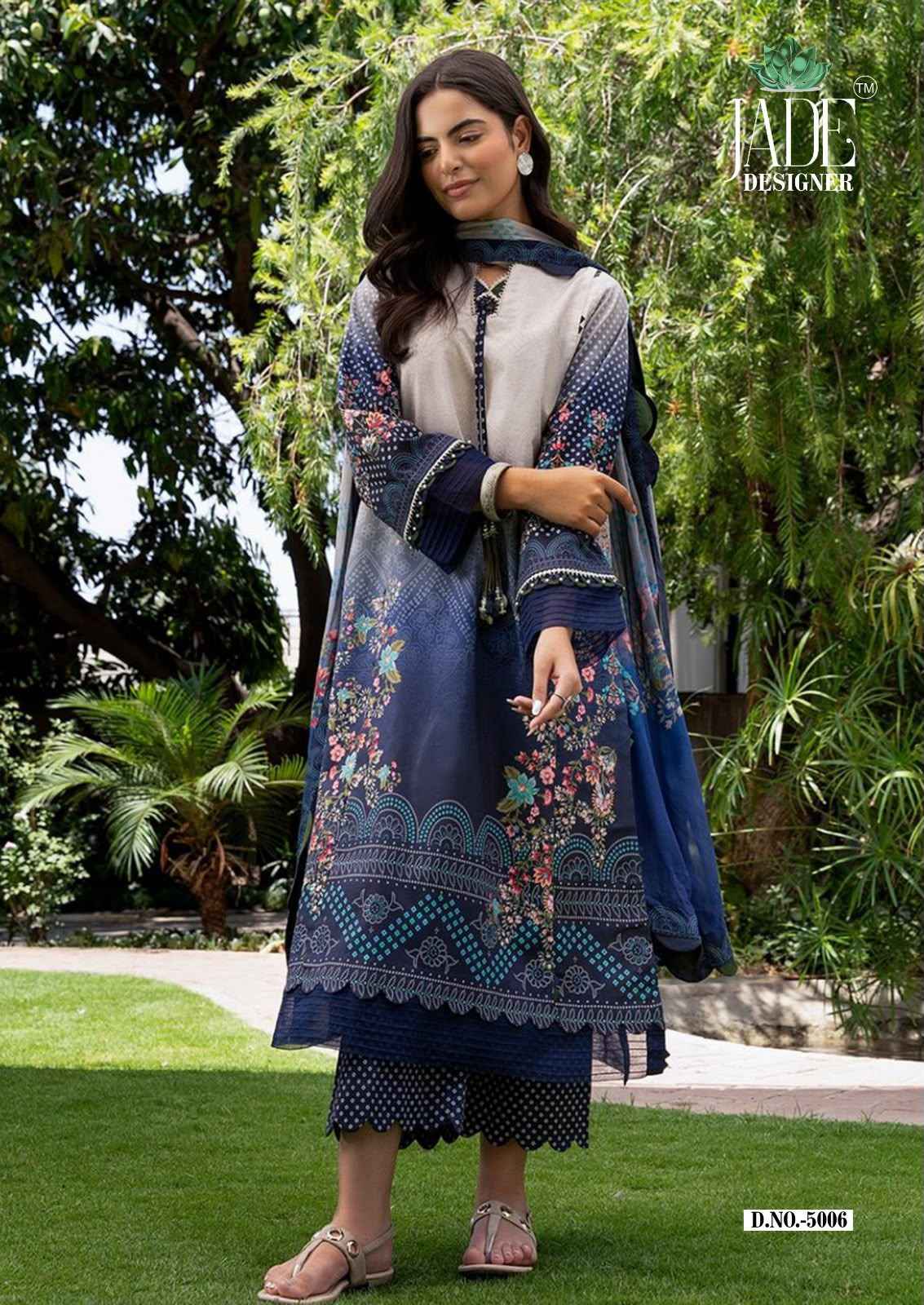 JADE NOOR AHMED VOL-5 HEAVY LAWN COTTON DRESS MATERIAL 