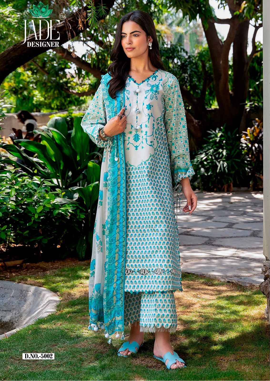JADE NOOR AHMED VOL-5 HEAVY LAWN COTTON DRESS MATERIAL 