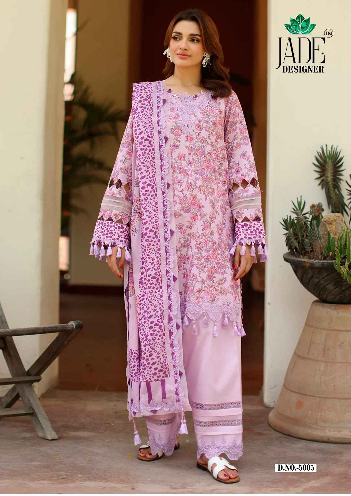 JADE NOOR AHMED VOL-5 HEAVY LAWN COTTON DRESS MATERIAL 