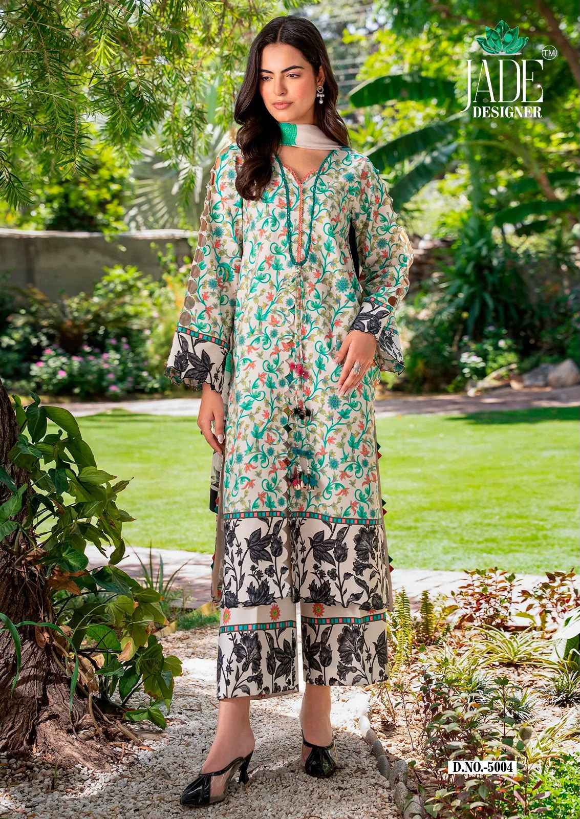 JADE NOOR AHMED VOL-5 HEAVY LAWN COTTON DRESS MATERIAL 