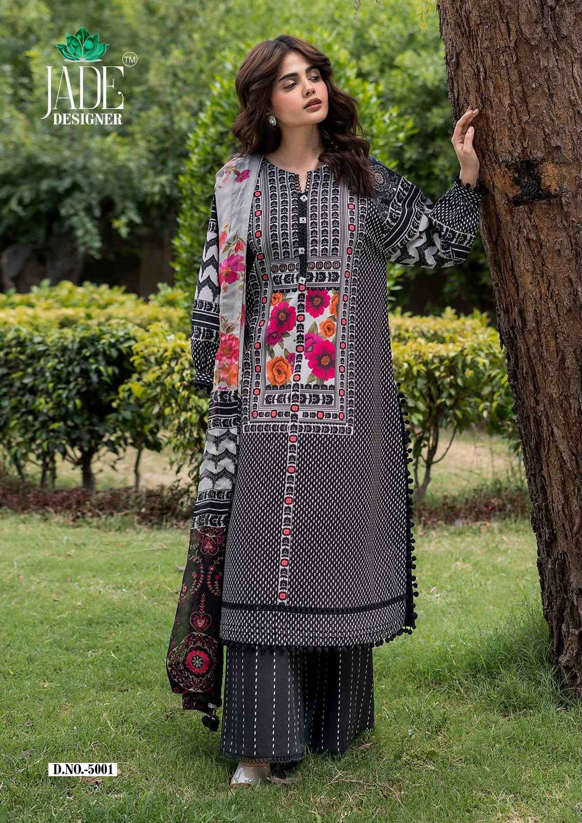 JADE NOOR AHMED VOL-5 HEAVY LAWN COTTON DRESS MATERIAL 