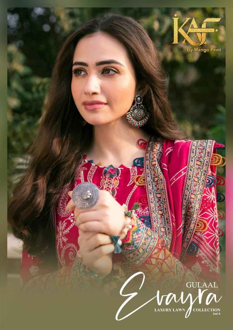 KAF EVAYRA GULAAL VOL-4 COTTON PRINTED DRESS MATERIAL