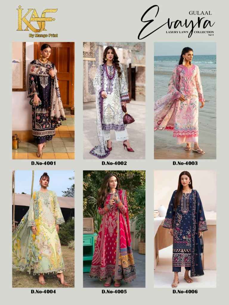 KAF EVAYRA GULAAL VOL-4 COTTON PRINTED DRESS MATERIAL