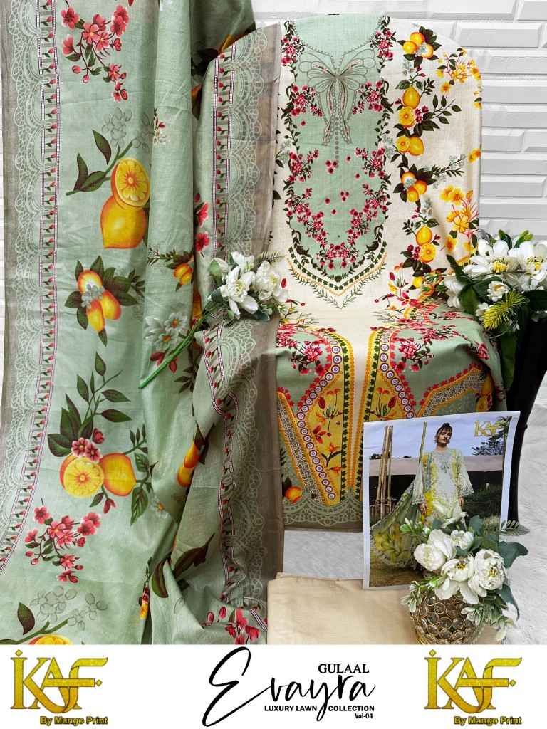 KAF EVAYRA GULAAL VOL-4 COTTON PRINTED DRESS MATERIAL