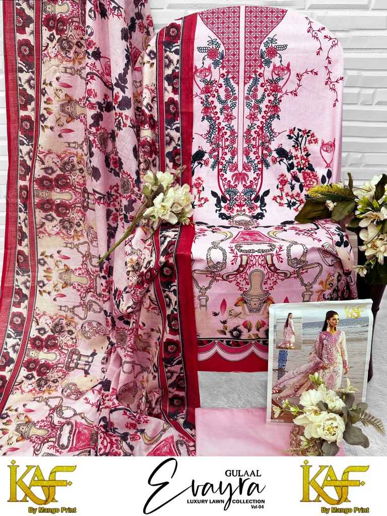 KAF EVAYRA GULAAL VOL-4 COTTON PRINTED DRESS MATERIAL