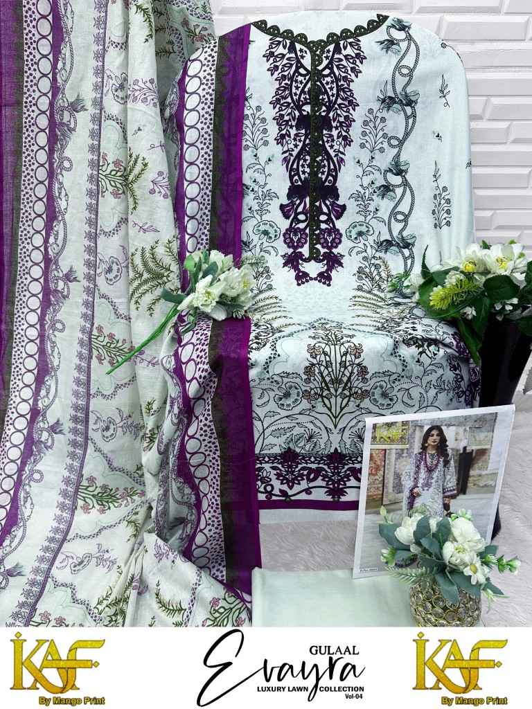 KAF EVAYRA GULAAL VOL-4 COTTON PRINTED DRESS MATERIAL