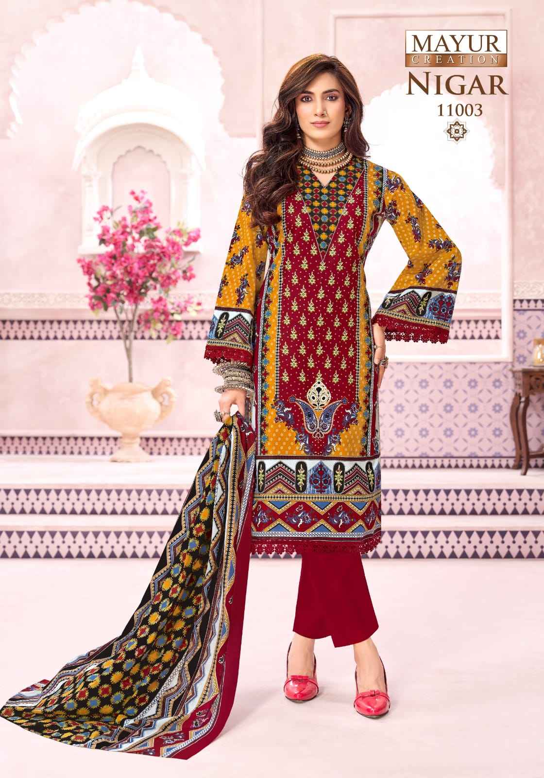MAYUR NIGAR 11 PURE COTTON PRINTED DRESS MATERIAL