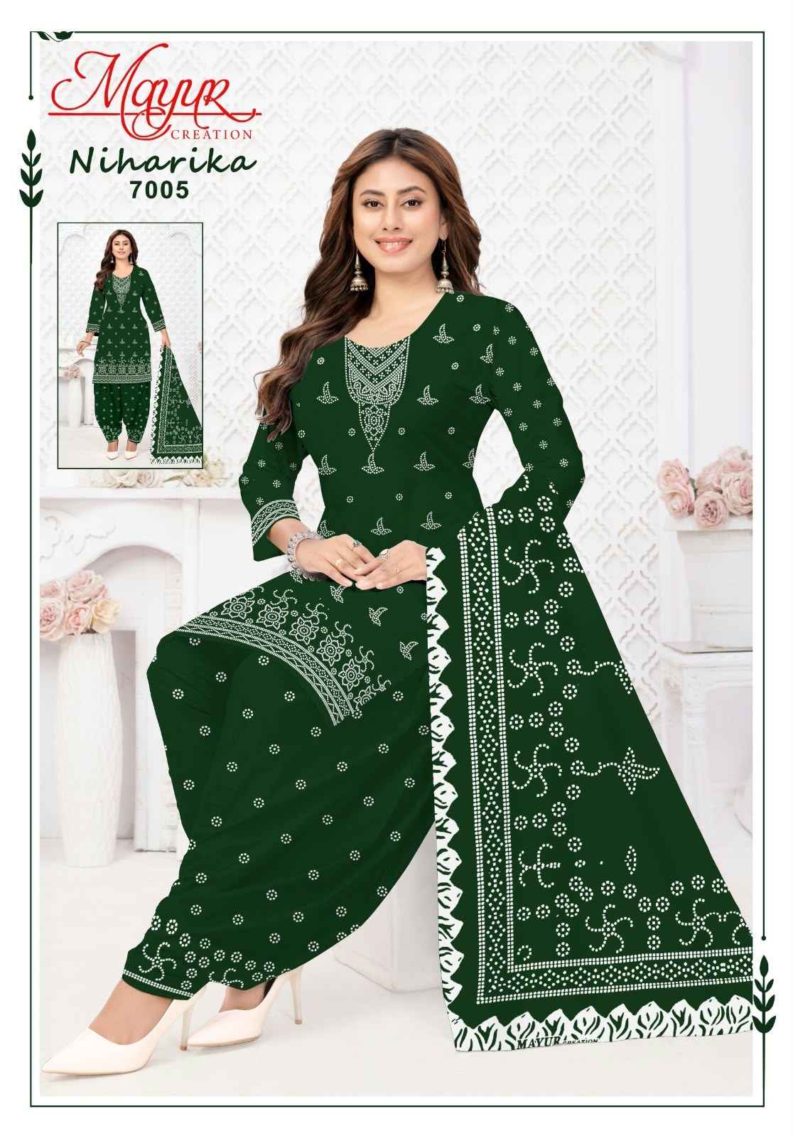 MAYUR NIHARIKA VOL-7 COTTON PRINTED DRESS MATERIAL