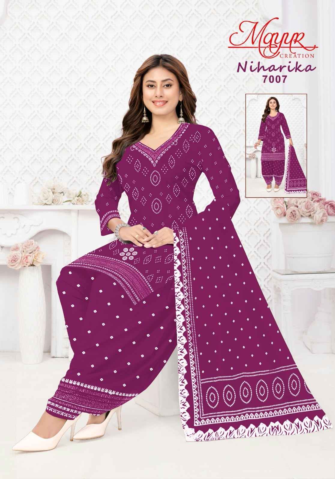 MAYUR NIHARIKA VOL-7 COTTON PRINTED DRESS MATERIAL