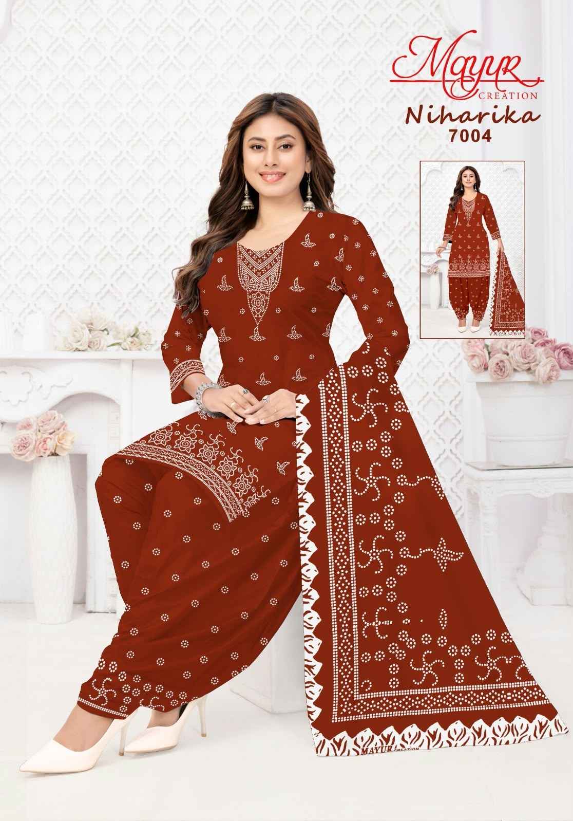 MAYUR NIHARIKA VOL-7 COTTON PRINTED DRESS MATERIAL