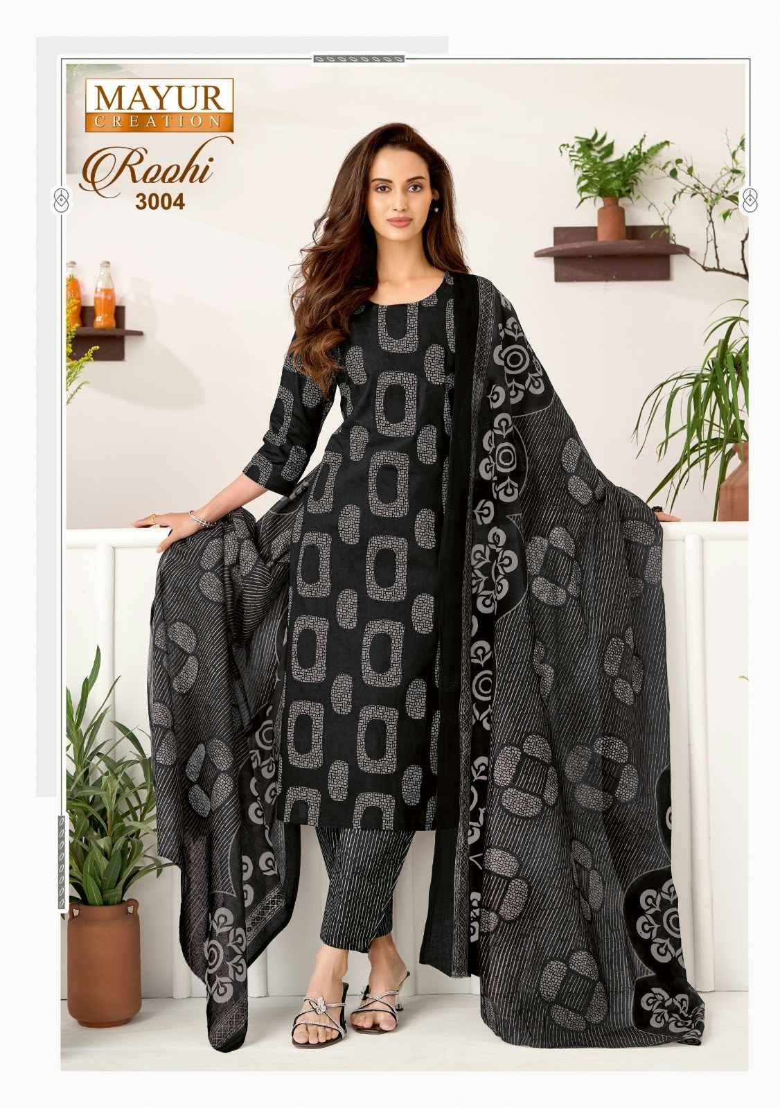 MAYUR ROOHI VOL-3 COTTON PRINTED DRESS MATERIAL