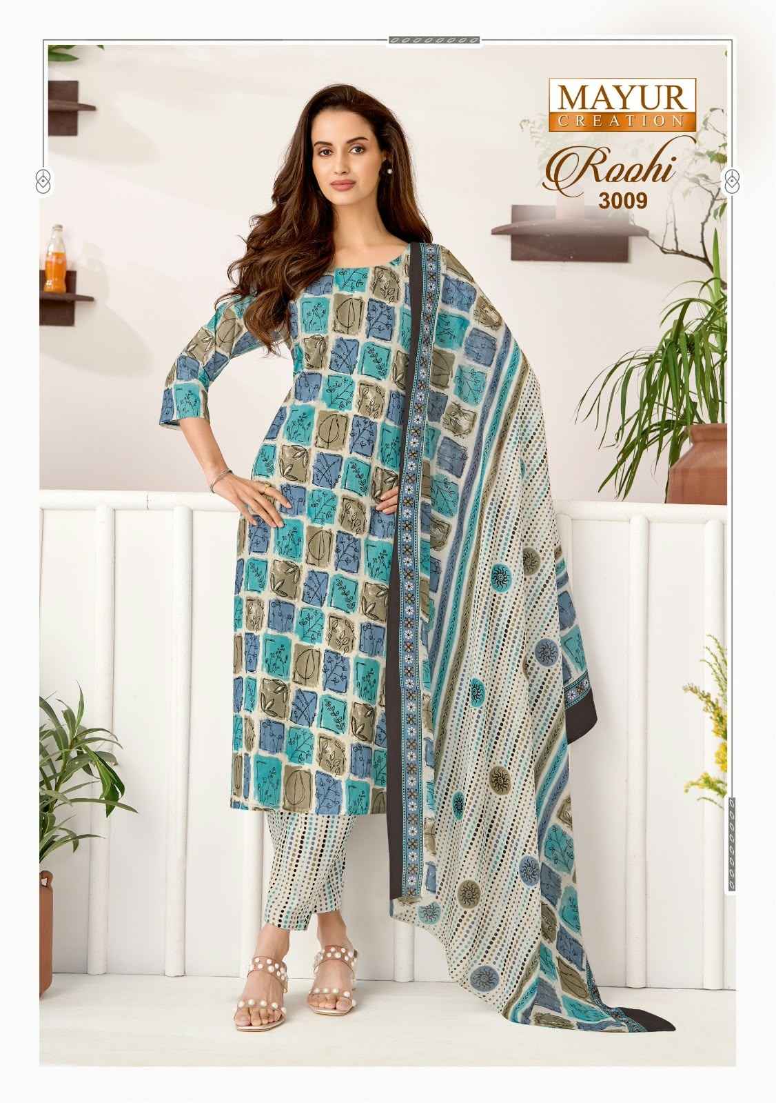 MAYUR ROOHI VOL-3 COTTON PRINTED DRESS MATERIAL