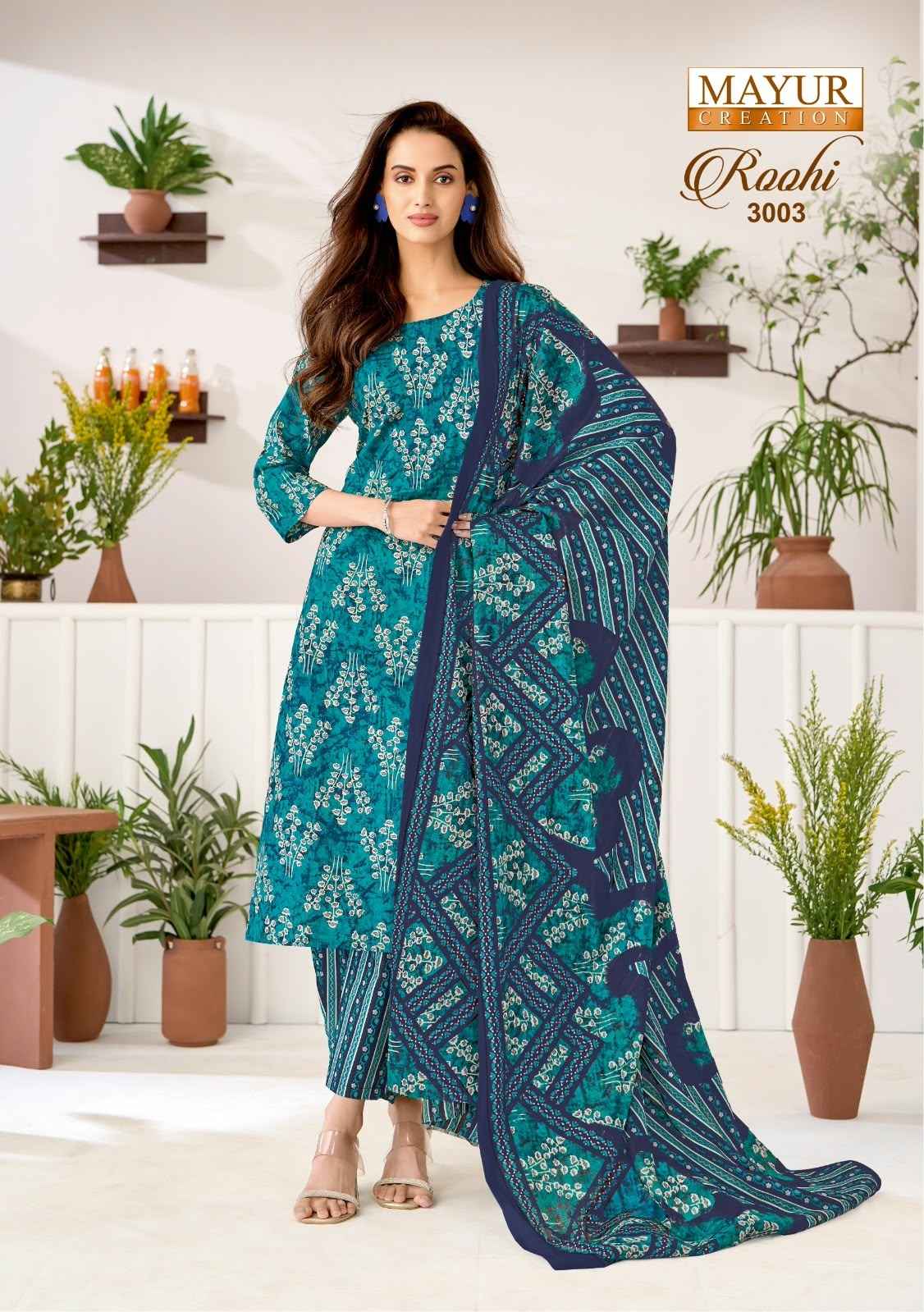 MAYUR ROOHI VOL-3 COTTON PRINTED DRESS MATERIAL