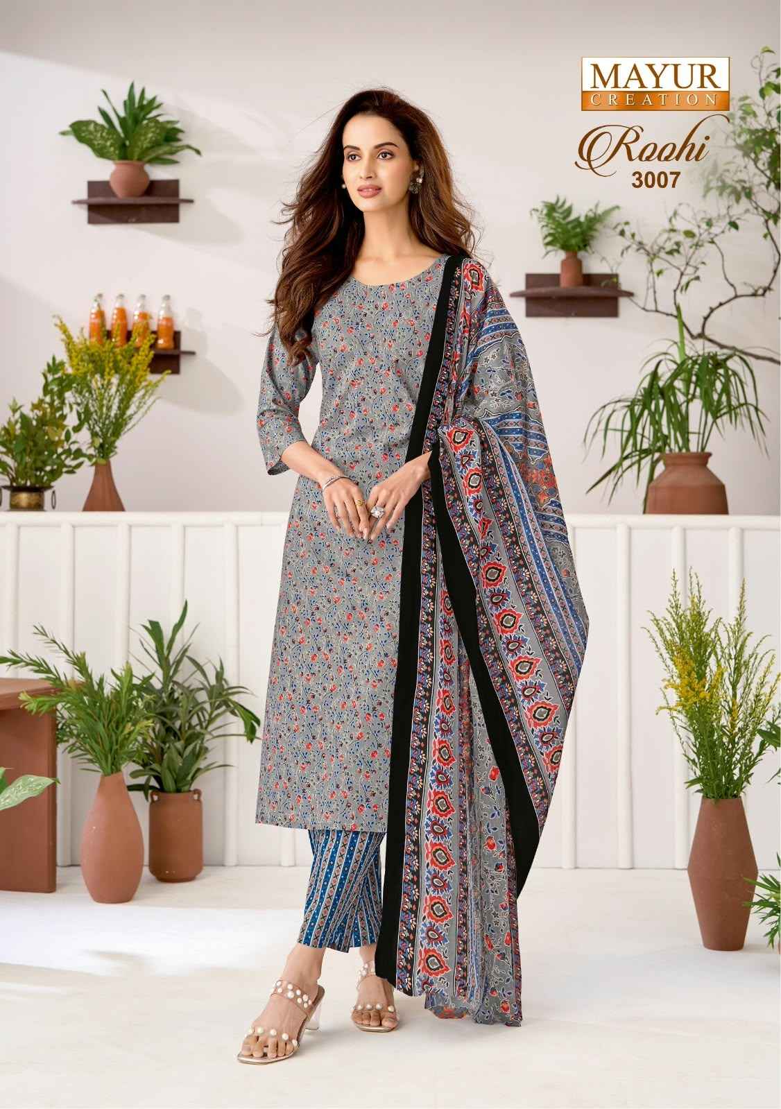 MAYUR ROOHI VOL-3 COTTON PRINTED DRESS MATERIAL