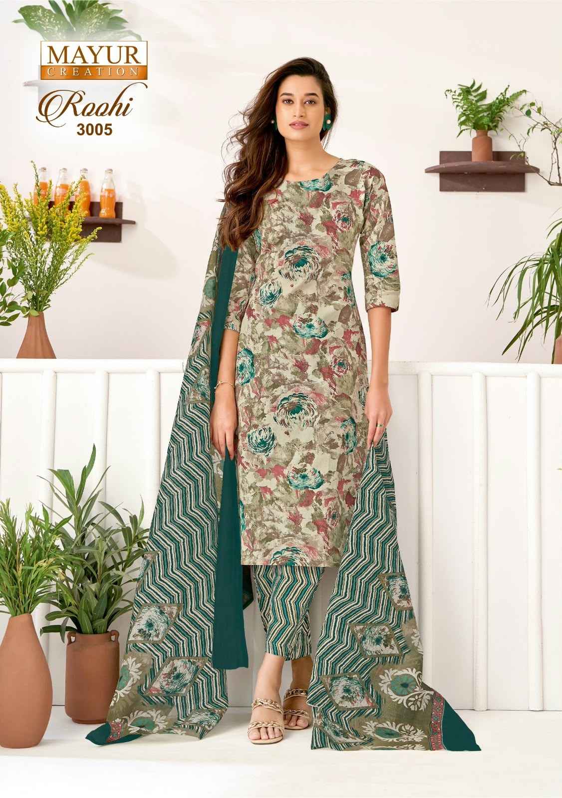 MAYUR ROOHI VOL-3 COTTON PRINTED DRESS MATERIAL