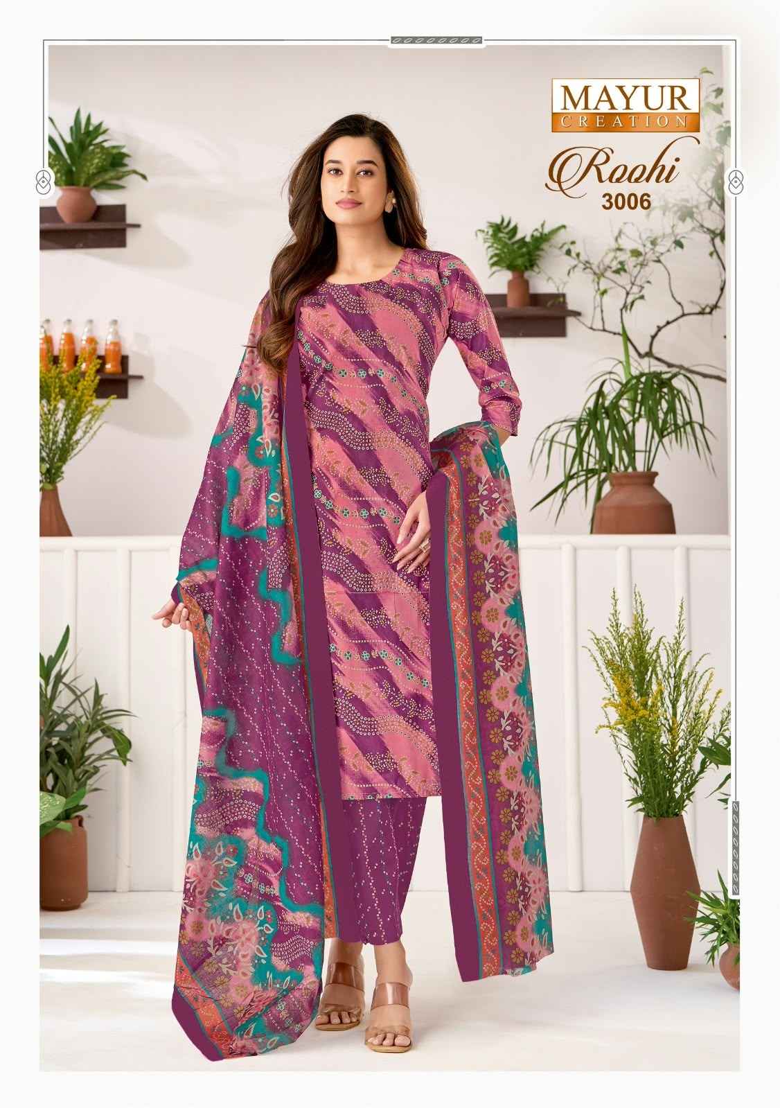 MAYUR ROOHI VOL-3 COTTON PRINTED DRESS MATERIAL