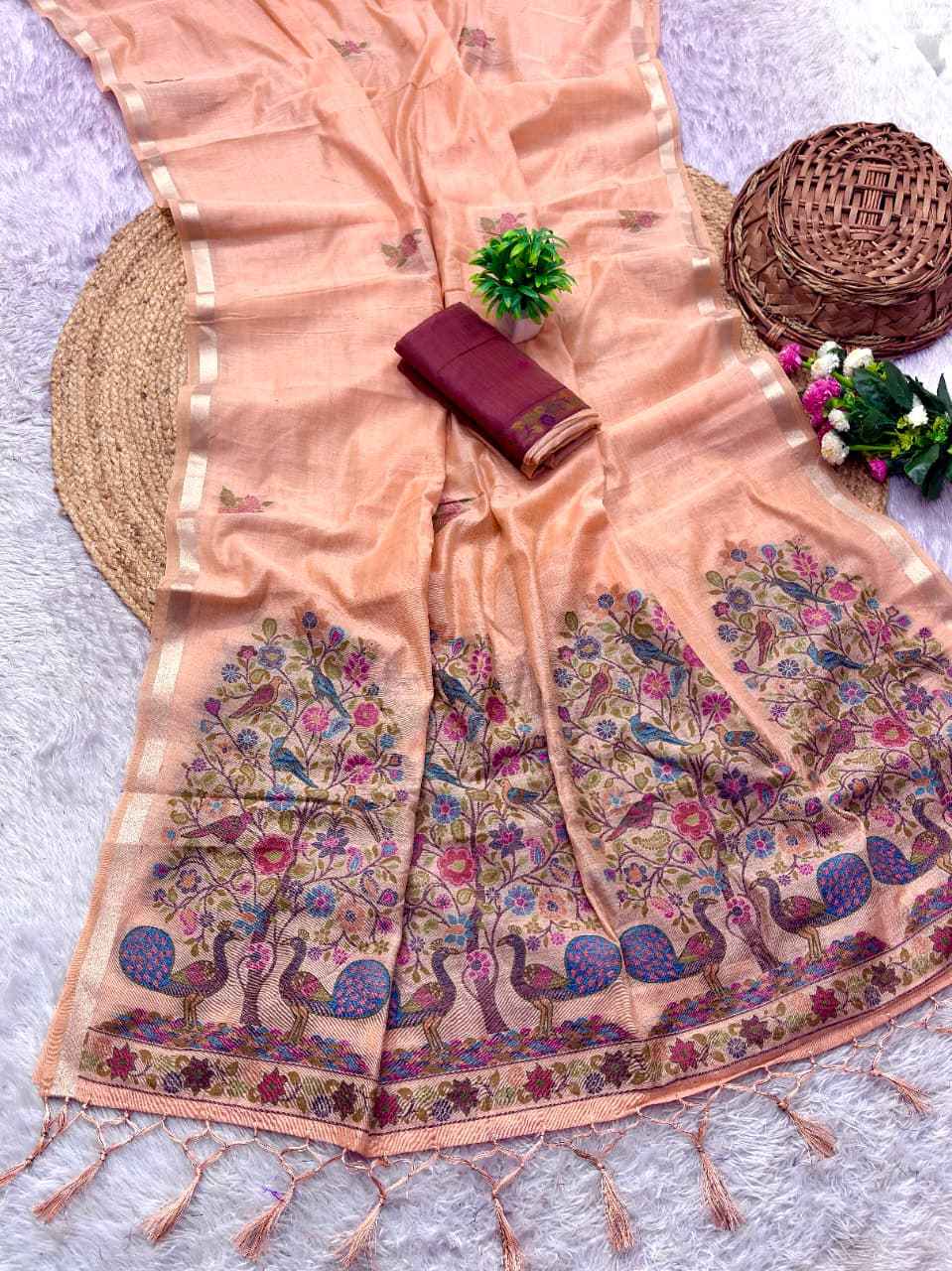 SOFT MOONGA COTTON ZARI WEAVING PAITHANI SAREE