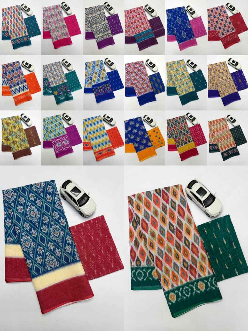 PLAIN LINEN DIGITAL PRINTED SAREE CODE MG640