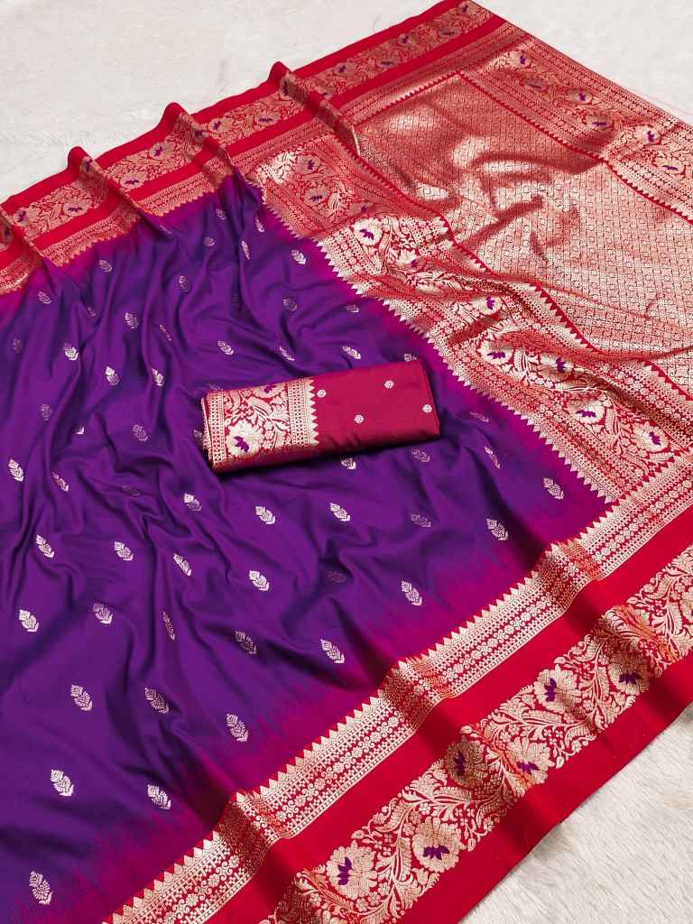 PREMIUM SOFT BANARASI SILK GOLD ZARI WEAVING SAREE 