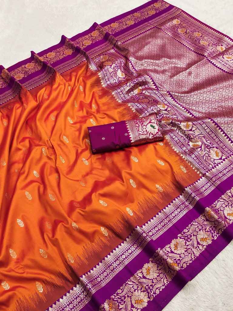 PREMIUM SOFT BANARASI SILK GOLD ZARI WEAVING SAREE 