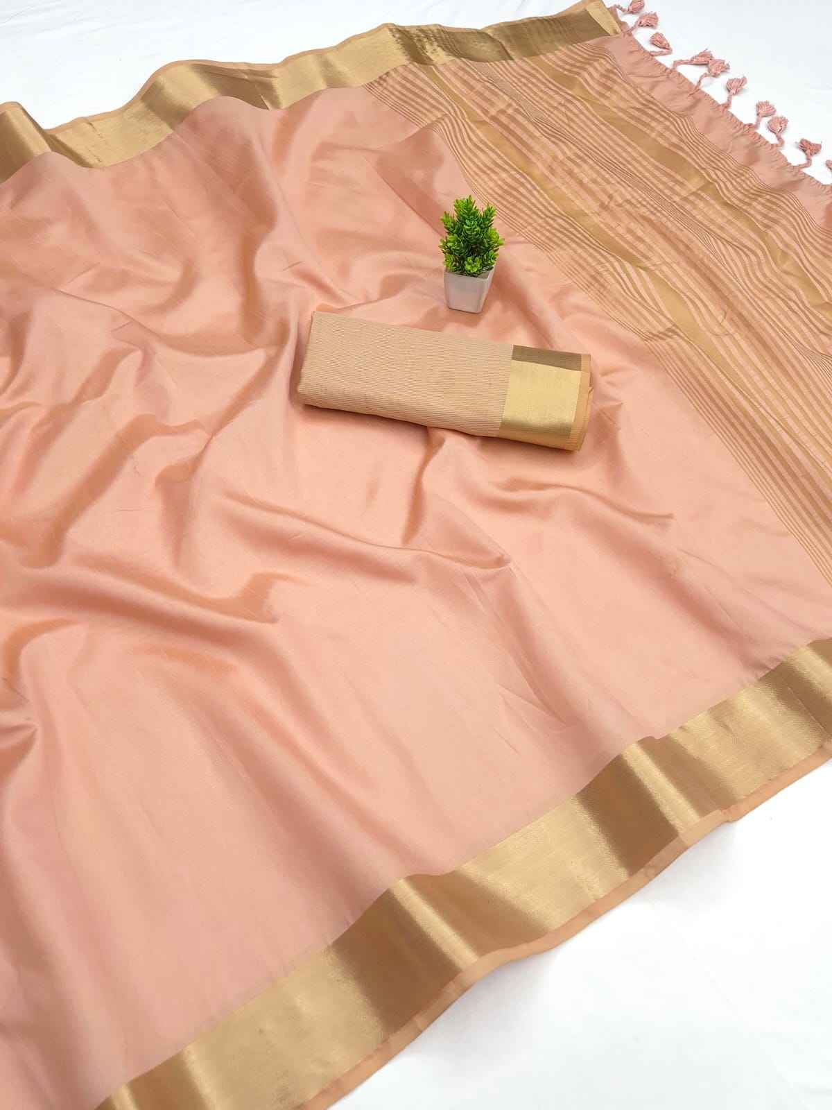 PURE AASAMI SILK SOFT JACQUARD WEAVING SAREE