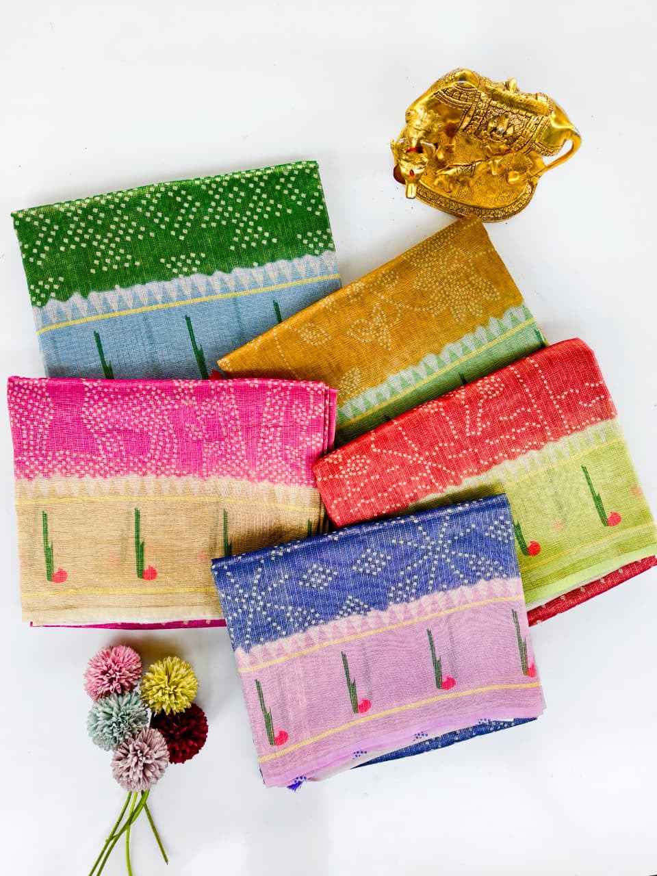 PURE CRUSH FABRIC PAITHANI PICHWAI PRINTED SAREE