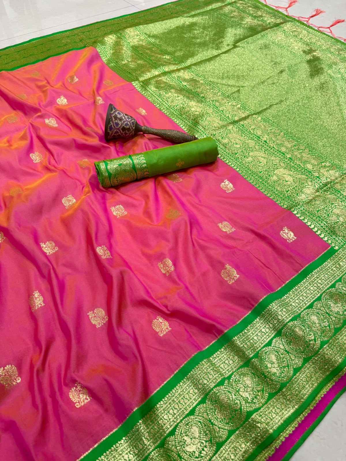 PURE HEAVY BANARASI PAITHANI SILK ZARI WEAVING SAREE