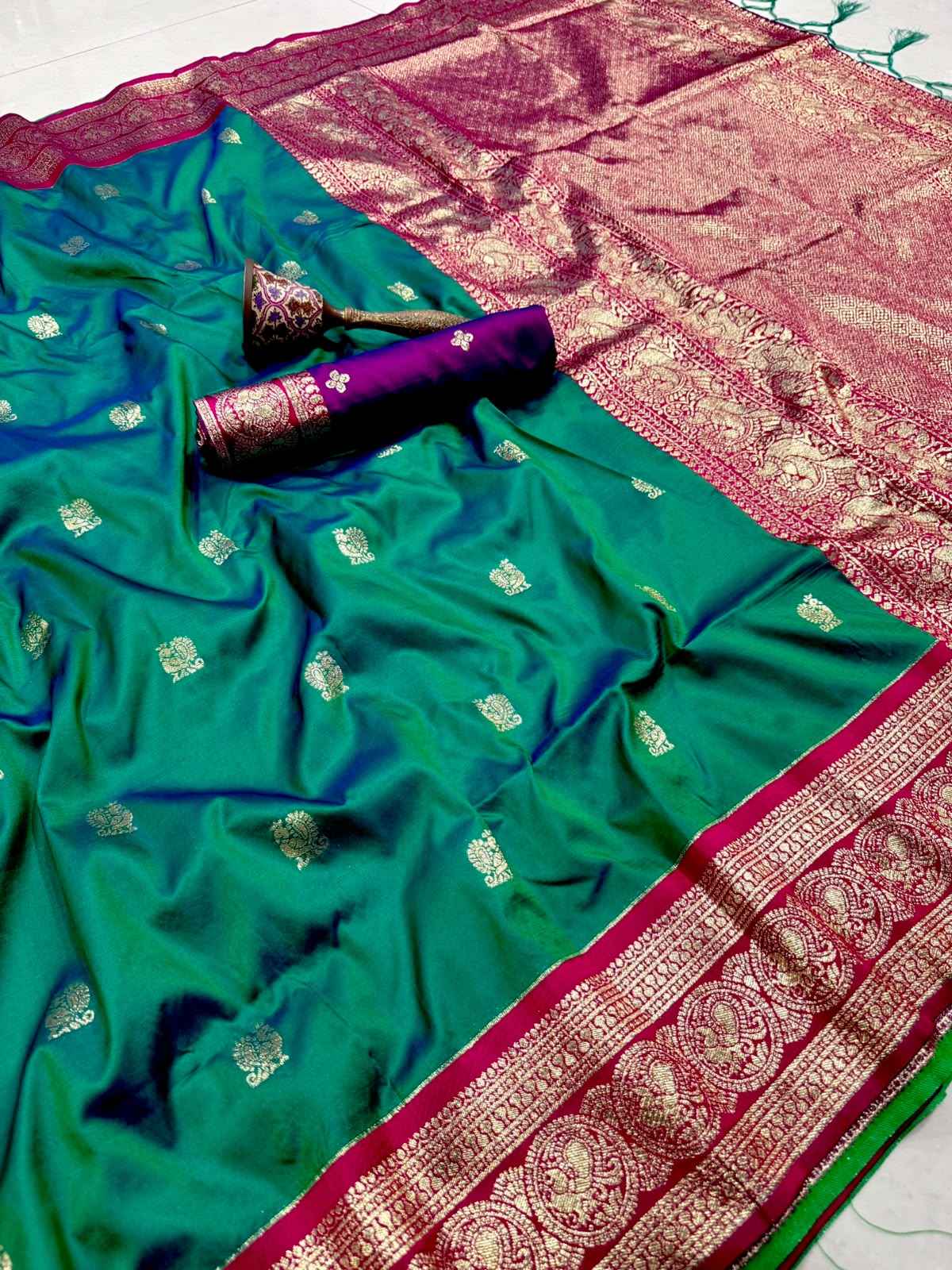 PURE HEAVY BANARASI PAITHANI SILK ZARI WEAVING SAREE