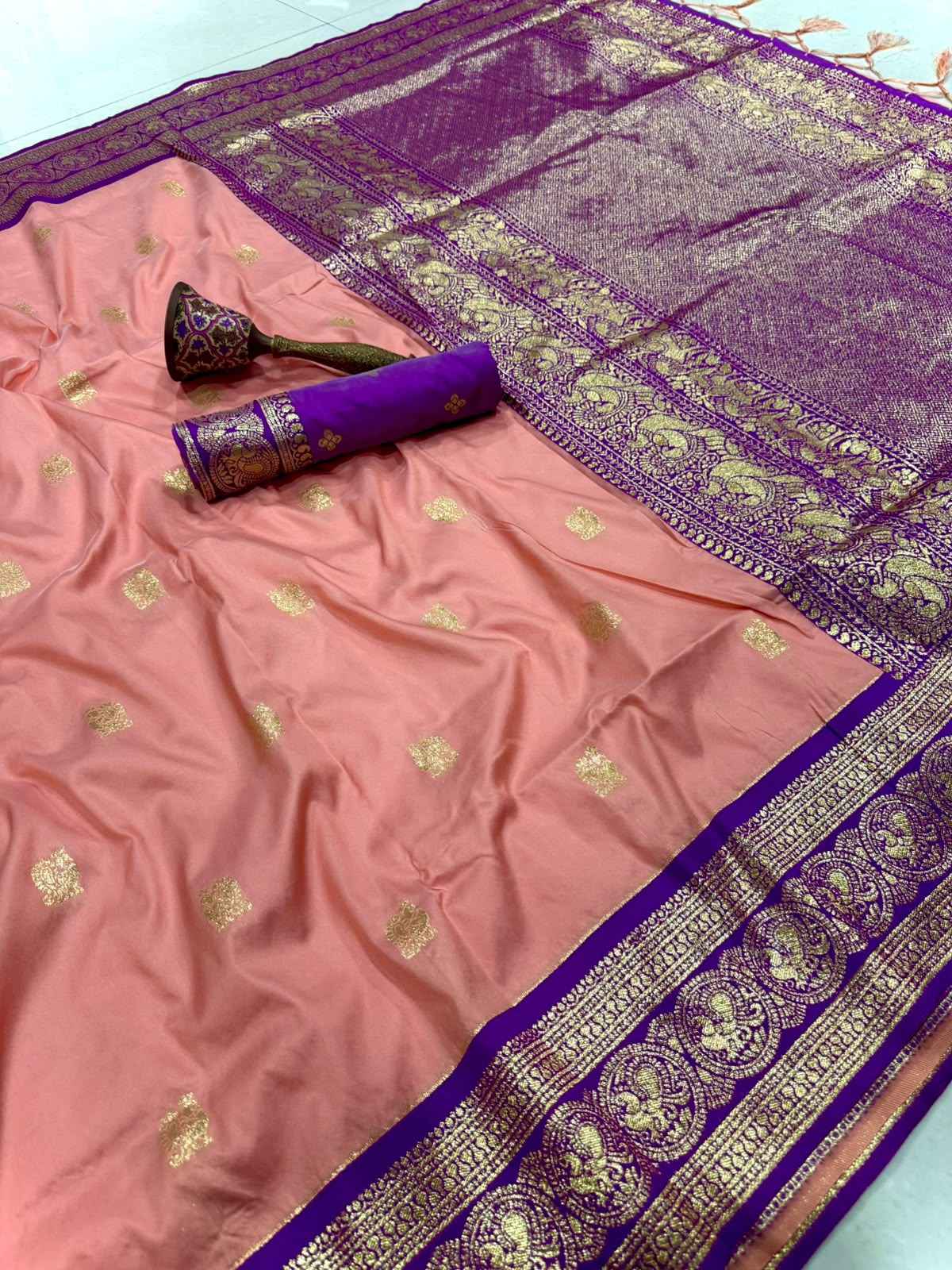 PURE HEAVY BANARASI PAITHANI SILK ZARI WEAVING SAREE
