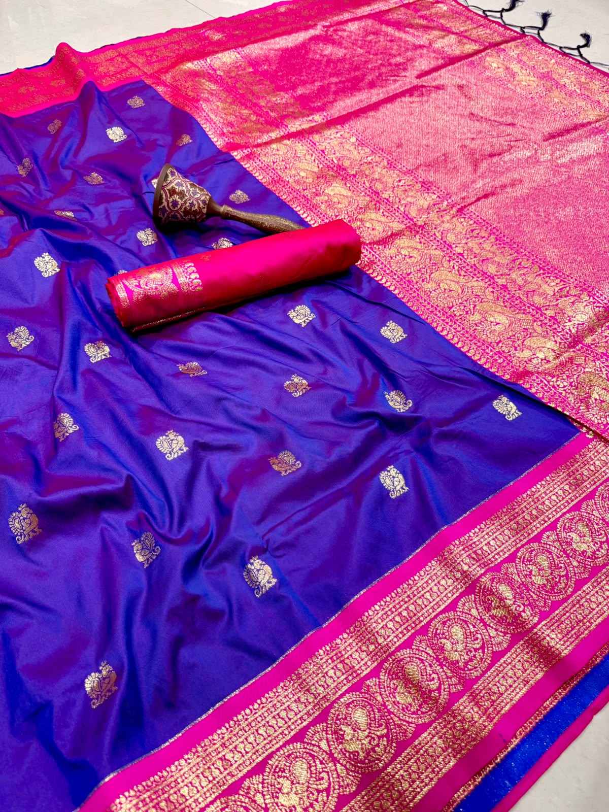 PURE HEAVY BANARASI PAITHANI SILK ZARI WEAVING SAREE