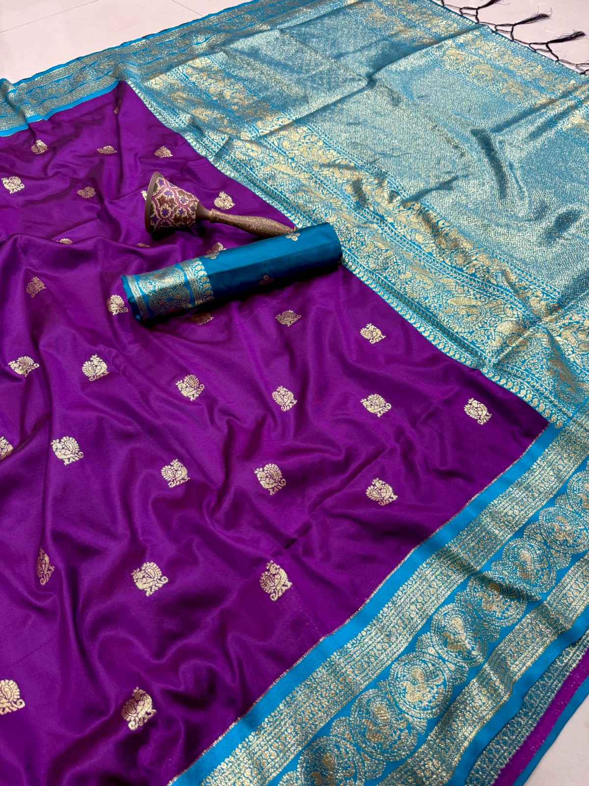 PURE HEAVY BANARASI PAITHANI SILK ZARI WEAVING SAREE