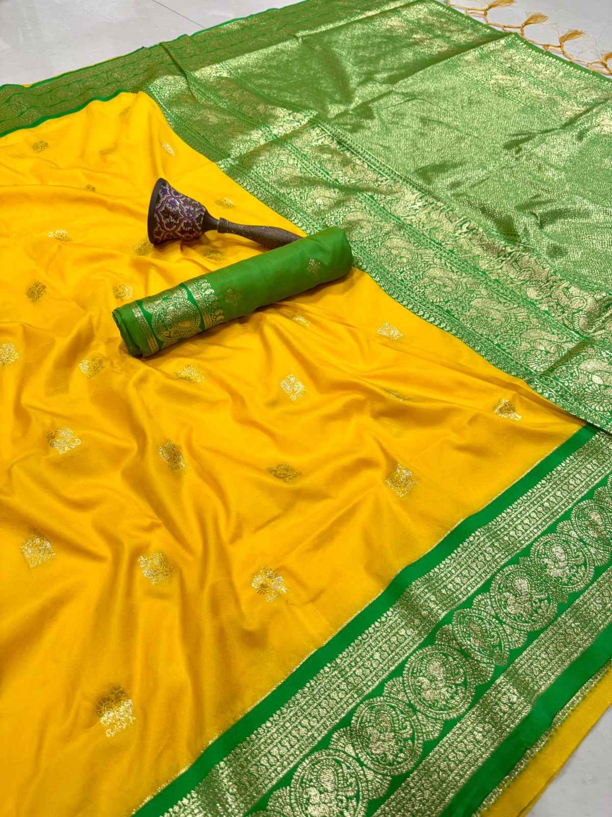 PURE HEAVY BANARASI PAITHANI SILK ZARI WEAVING SAREE