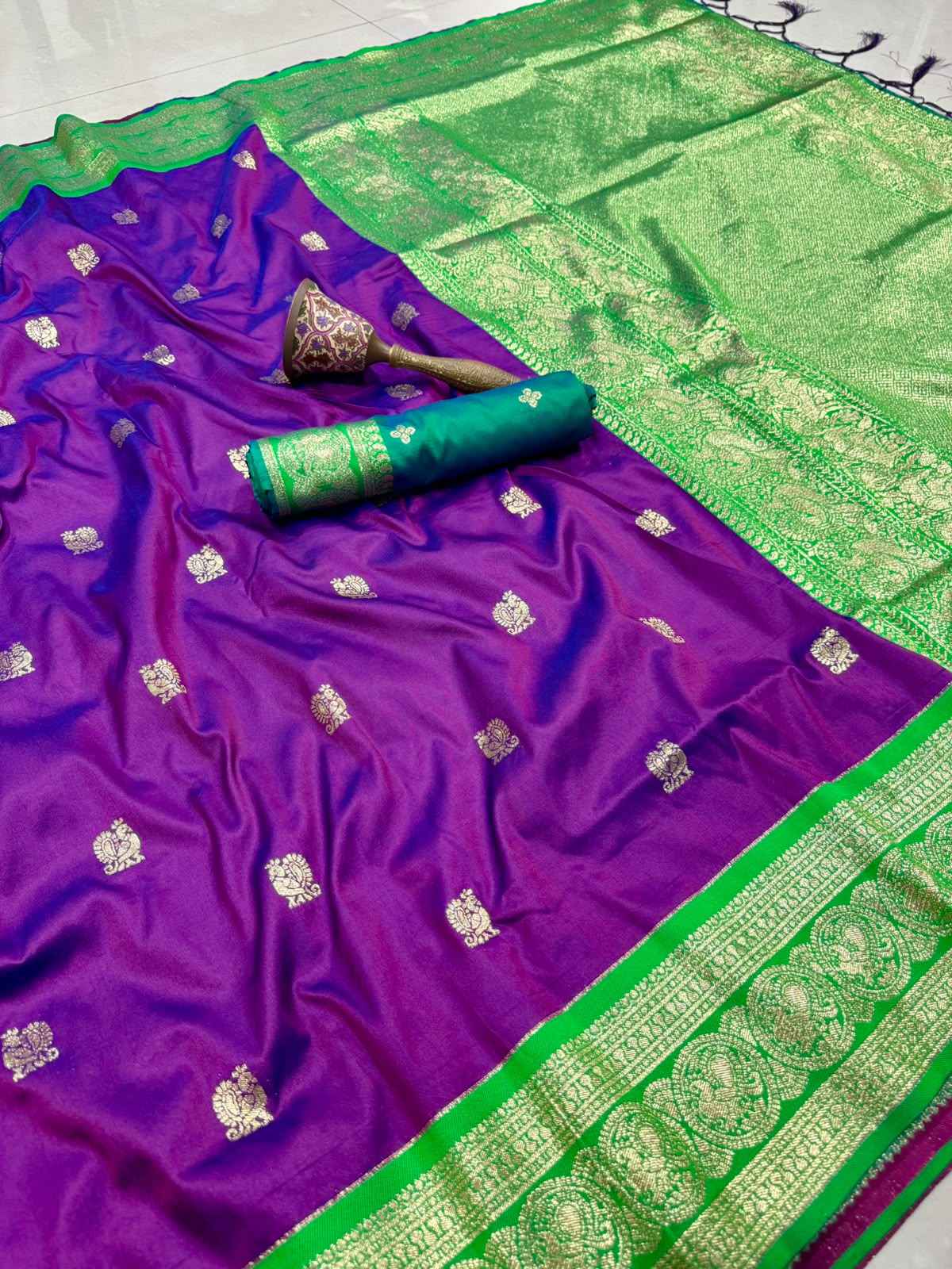 PURE HEAVY BANARASI PAITHANI SILK ZARI WEAVING SAREE