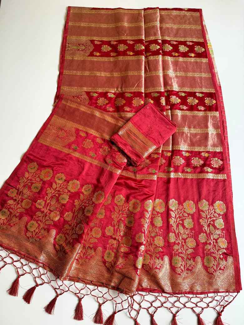 PURE NAYLON VISCOS DAYEBAL PREMIUM SATIN SILK SAREE