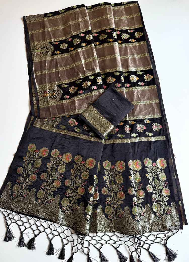 PURE NAYLON VISCOS DAYEBAL PREMIUM SATIN SILK SAREE