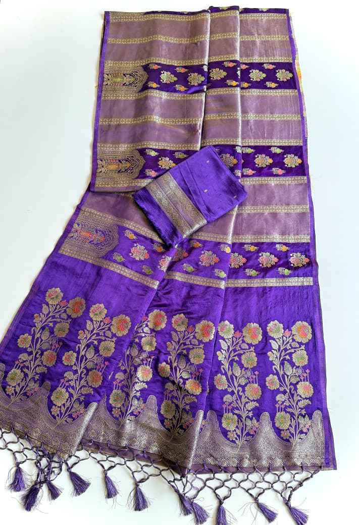 PURE NAYLON VISCOS DAYEBAL PREMIUM SATIN SILK SAREE