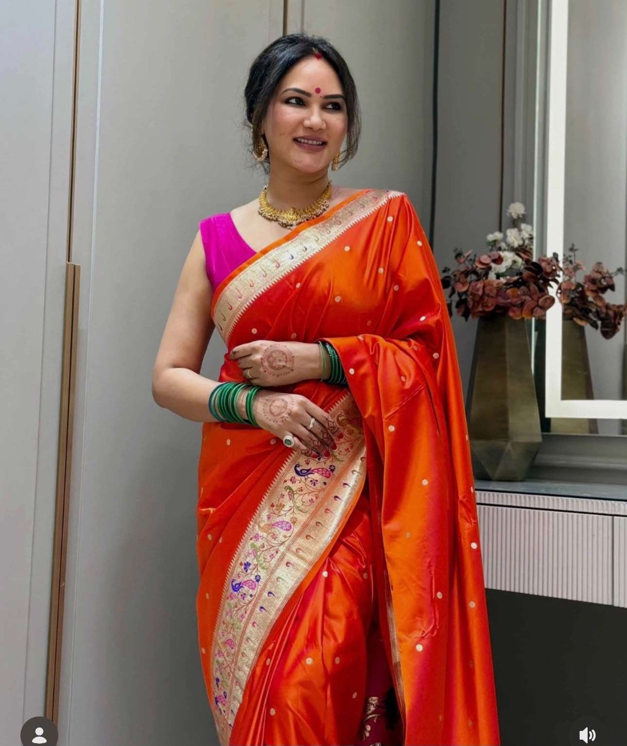 PURE SOFT KANCHIVRAM PAITHANI SILK MINAKARI ZARI WEAVING SAREE