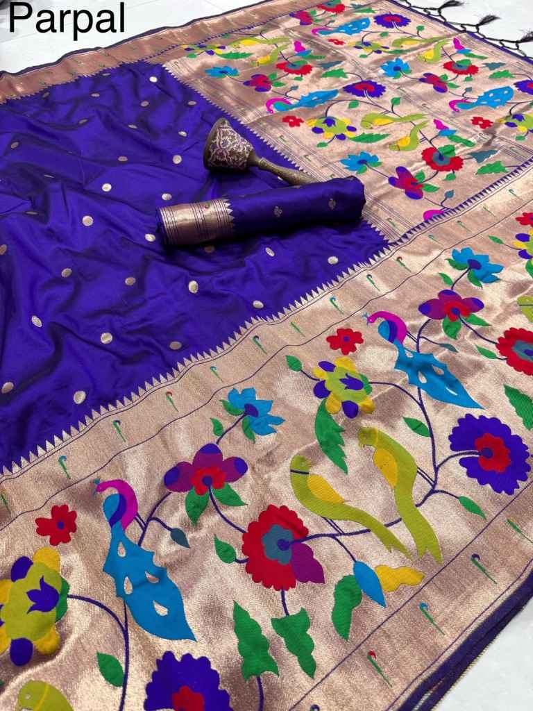 PURE SOFT KANCHIVRAM PETHANI SILK ZARI WEAVING SAREE 1 
