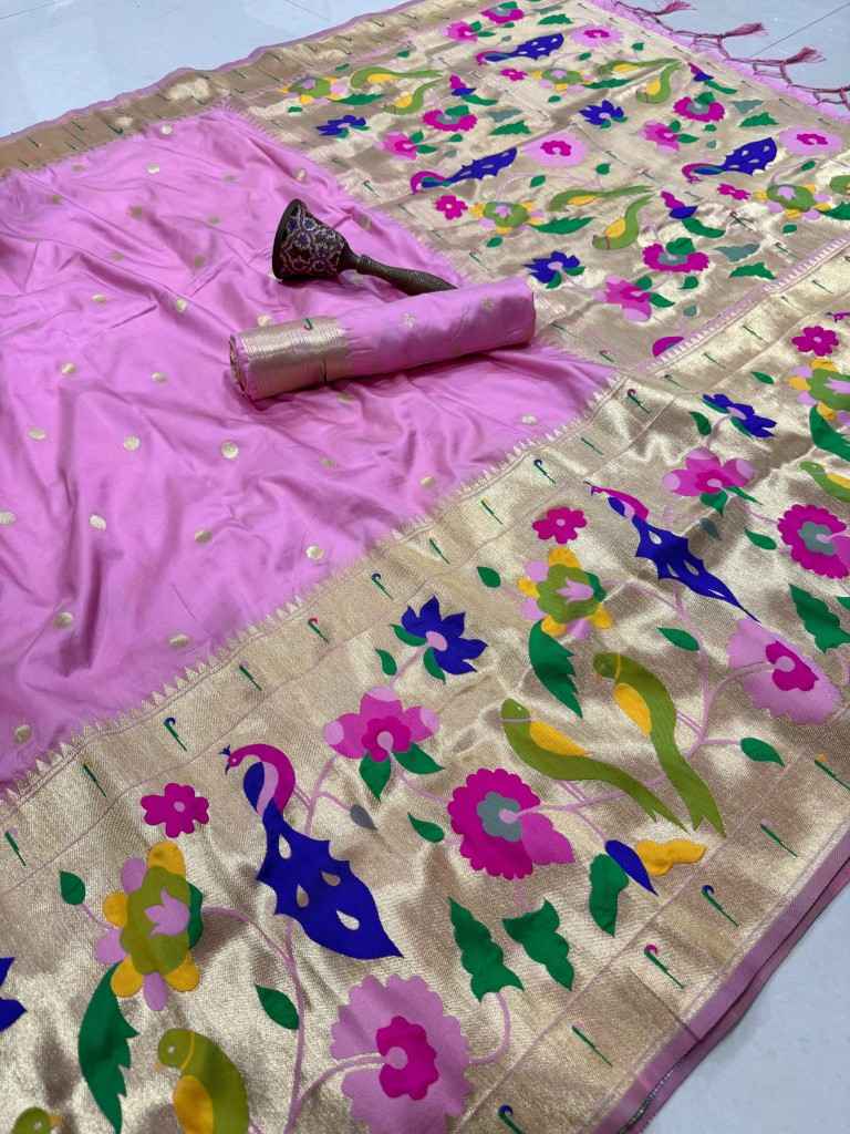 PURE SOFT KANCHIVRAM PETHANI SILK ZARI WEAVING SAREE 1 